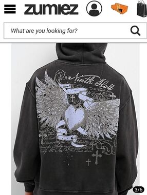Ninth Hall Y2K Revival Black Hoodie